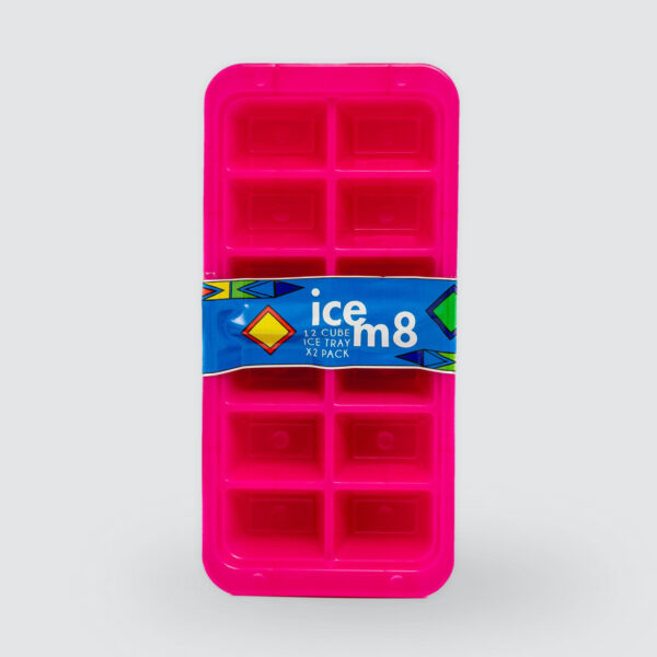 Ice M8 Tray 12 Cubes x2 (Assorted Colours)